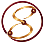 luxurious maroon gold s emblem
